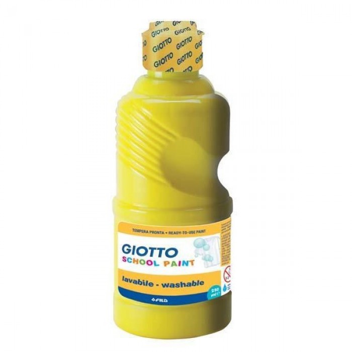 GIOTTO ΣΧΟΛΙΚΗ ΤΕΜΠΕΡΑ ΜΠΟΥΚΑΛΙ 250ML ΚΙΤΡΙΝΟ ΓΡΑΦΙΚΗ ΥΛΗ - ΑΝΑΛΩΣΙΜΑ