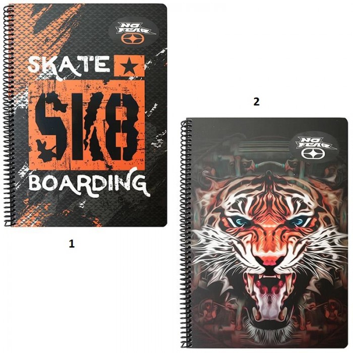 BMU ΤΕΤΡ.Α4 ΣΠΥΡ.2Θ.NO FEAR INDIA TIGER   SK8 ASS. ΤΕΤΡΑΔΙΑ - ΜΠΛΟΚ ΖΩΓΡΑΦΙΚΗΣ