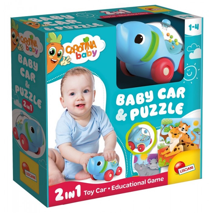 CAROTINA BABY ELEPHANT CAR  AND  PUZZLE 102280